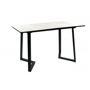 Стол ВВР Миллер дуб крафт белый/черный №5, ЛДСП 120-160/80